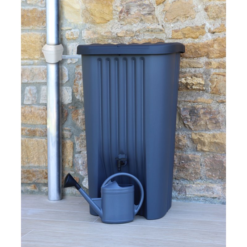 EDA bac de récupération RECUP DECO, 150 litres, anthracite, plastique
